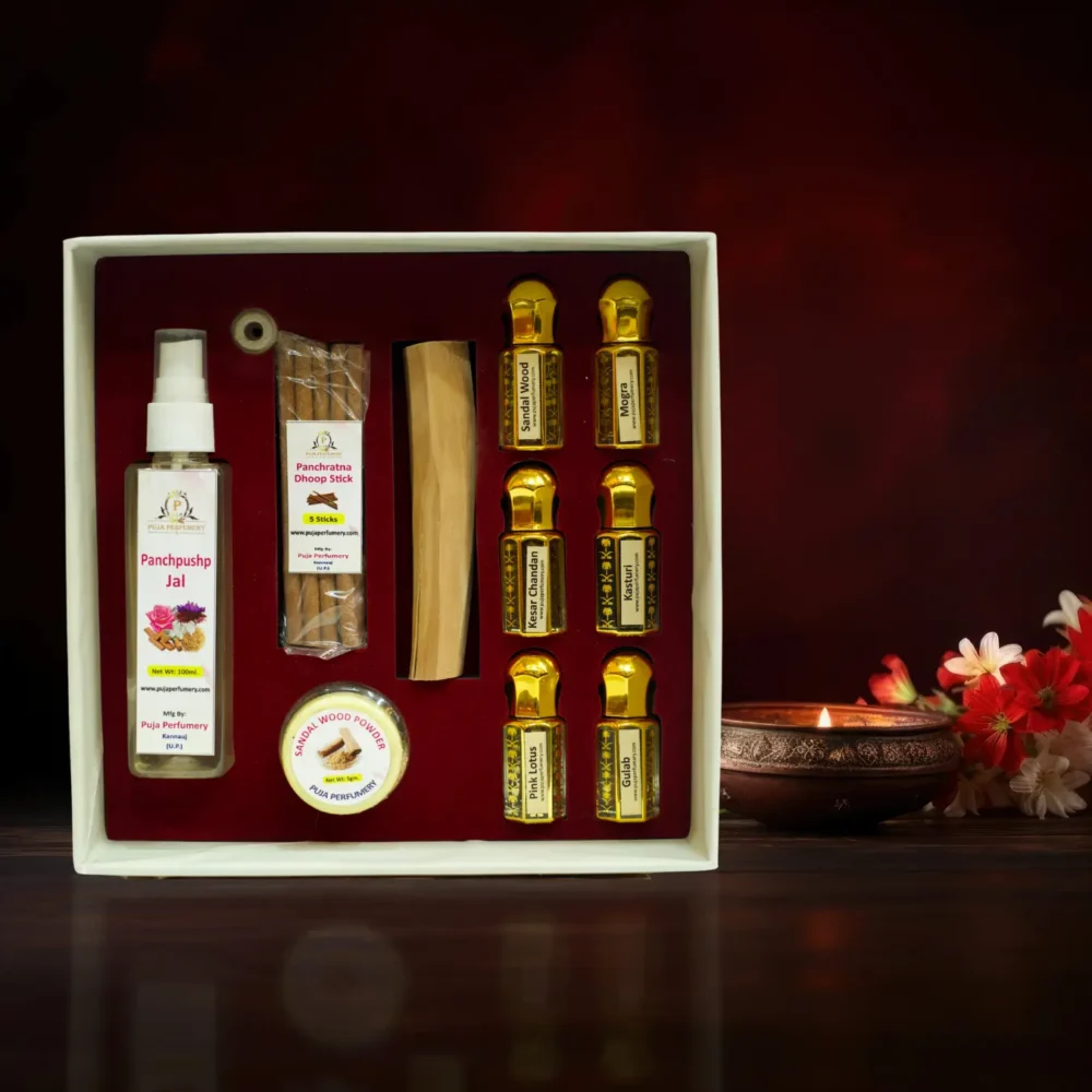 Sugandhit Devlok Kit - Pooja Attar Gift Set (Ittar) - Image 2